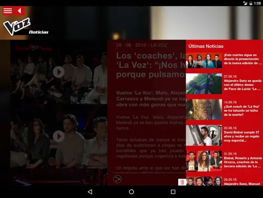 La Voz Kids android App screenshot 1